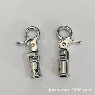 Jierui hardware factory wholesale and retail luggage hardware accessories screw hook spring hook zinc alloy keychain