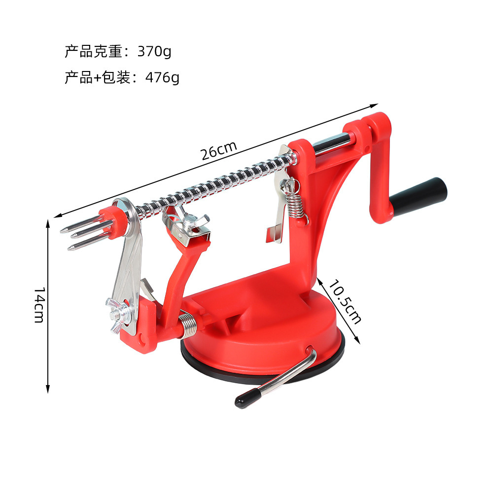 3-in-1 Automatic Fruit Peeler, Corer and Slicer - Multifunctional Fruit Peeler Machine, Manual Hand-Crank Apple Peeler for Home Use