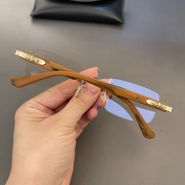 25g Weight Frameless Glasses Structure Sunglasses Classification Plastic Lens Material Square Glasses Style Casual, Daily Occasion Solid Color Pattern All Seasons Season Unisex Gender Simple Style Style Gold, Silver Color Simple Style Solid Color Plastic Square Frameless Optical Glasses 16