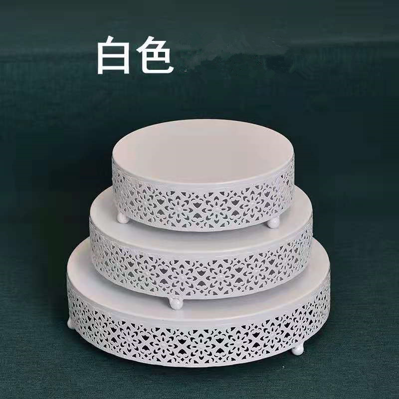 Creativo estilo europeo oro hueco estante de pastel de boda props mesa de postres decoración de postres tienda de postres refrigerio combinación de estante de pastel