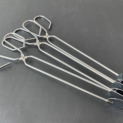 Wholesale stainless steel food tongs charcoal carbon tongs multifunctional barbecue tongs barbecue tools accessories