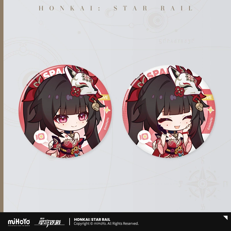 Коллекционный значок (Honkai: Star Rail) — персонаж, цветной картон на подложке, одиночный
