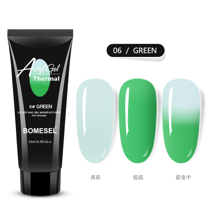 Explosión transfronteriza 15ML manicuría temperatura cristal extensión pegamento de uñas extensión rápida pegamento de cristal sólido sin papel