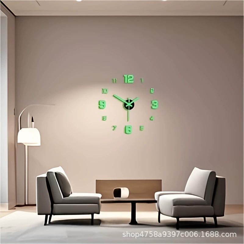 Modern three dimensional creative wall watch, simple and elegant design, light luxury style