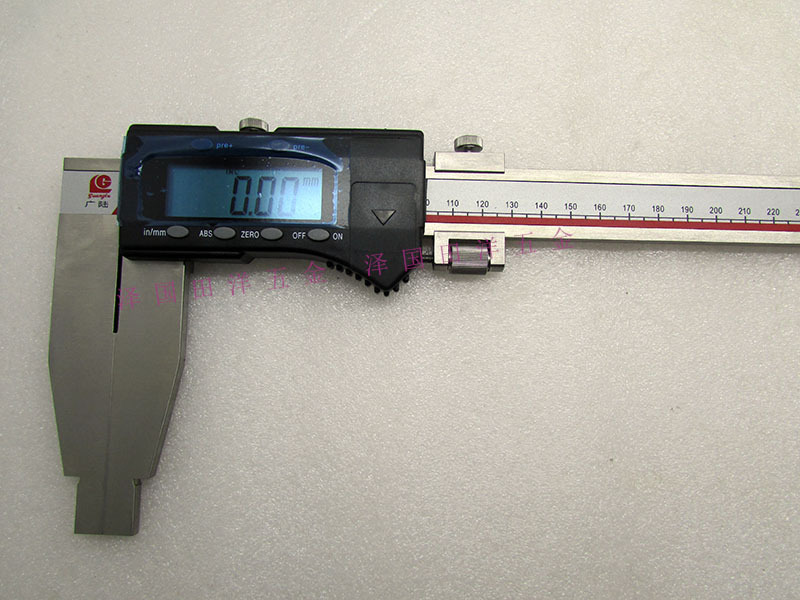 正品桂林广陆单向爪数显卡尺0-300*100 500*150加长电子游标卡尺