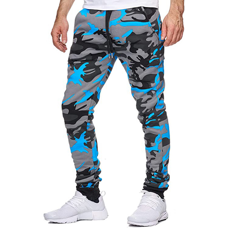 Cross Mirror New Autumn Winter Hot Sale Men's Casual Camouflage Mid Rise High Stretch Printed Stretch Fabric Spot Sports Jogging Bottoms_voghion.com