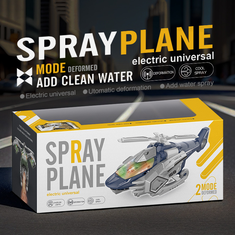  Aviones de guerra eléctricos Spray para niños con luces Bionic Aircraft Toy