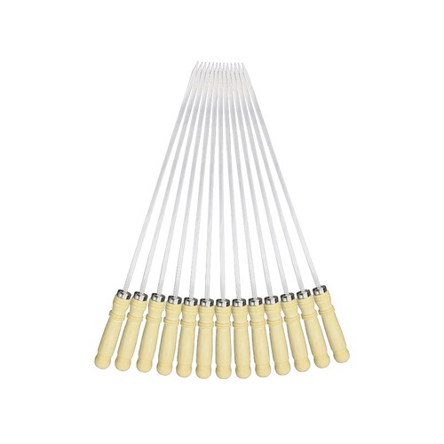 Wholesale barbecue needle skewers mutton skewers kebab 304 stainless steel barbecue flat skewers home outdoor tools
