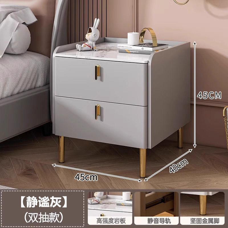 [두꺼운 슬레이트 조리대] 콰이어트 그레이-더블 드로우 45CM