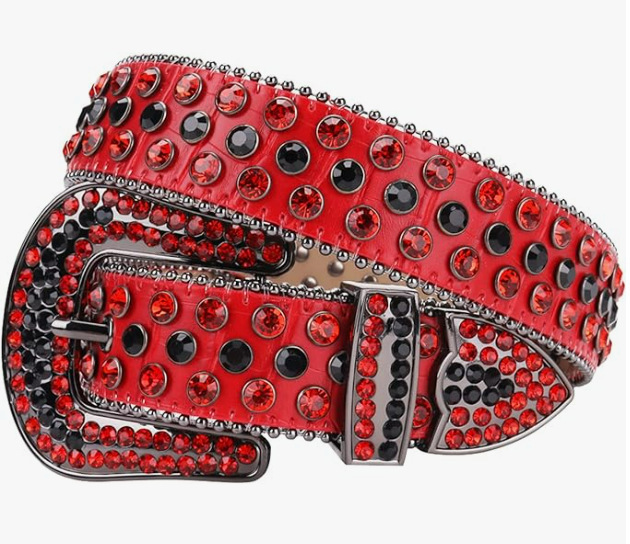 Cinturón de las mujeres remache aleación rhinestone diamante pin hebilla conjunto de tres piezas punk estilo europeo y americano hip hop moda caliente al por mayor