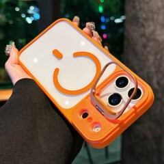 适用iPhone17promax手机壳磨砂肤感磁吸苹果16镜头支架防摔保护套