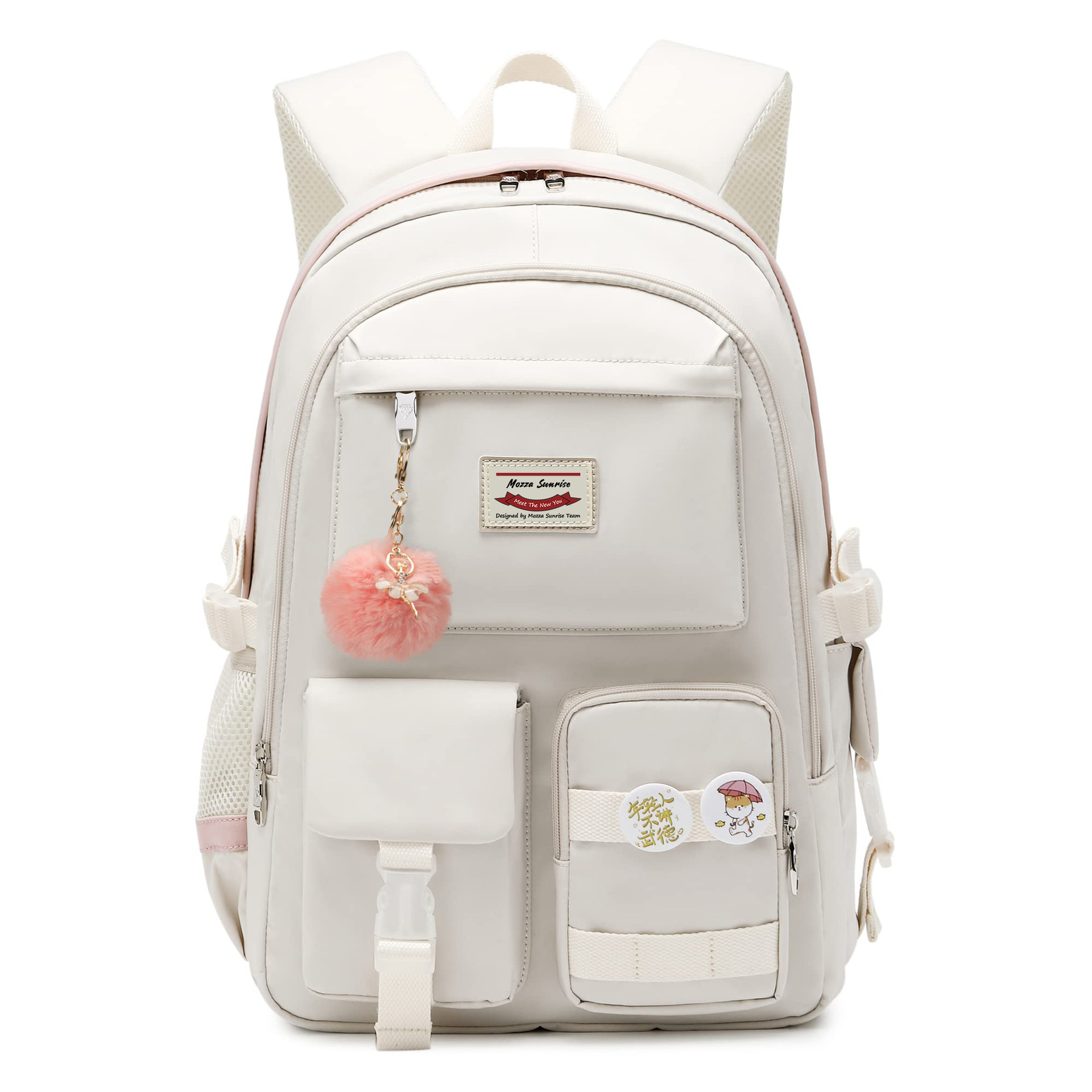 New female junior high school large capacity backpack for college students, computer bag_voghion.com