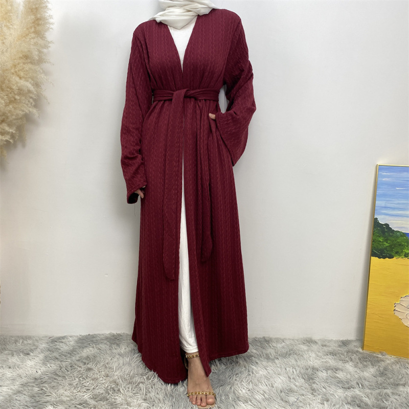 Aliexpress Ebay Amazon Cross-Border Simple Autumn and Winter Knitted Sweater Coat Cardigan Robe 1955-1