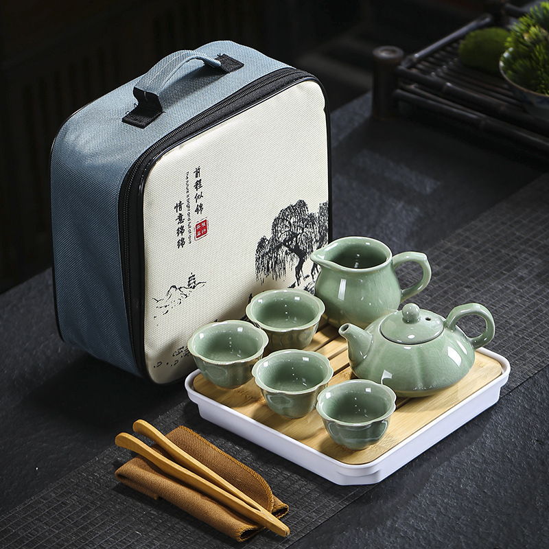 旅行茶道具哥窯汝窯セット卸売り茶皿家庭用結婚開業不動産のお土産はloを追加することができます。|undefined