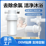 工厂现货跨境淋浴前置过滤器家用除氯美肤净水器花洒前置过滤器