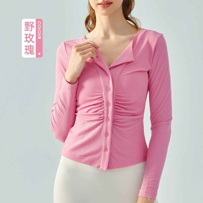 Тонкая кофта-cardigan для зала, демисезонная йога-одежда, спортивный костюм, облегающий
