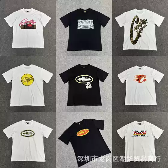 Corteiz Summer New Retro Printed Casual Loose Fit Short-Sleeve T-Shirt for Men and Women - Alcatraz Island Streetwear