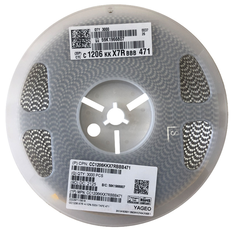代理电子元器件电容国巨YAGEO1206104K电阻代理商贴片陶瓷国产