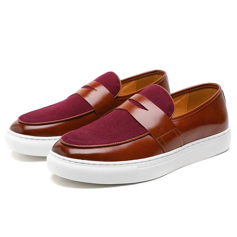Zapatos de hombre de talla grande transfronterizos nuevos zapatos de cuero casuales de moda zapatos Lefu de moda zapatos de cuero bajos de estilo británico de moda al por mayor image 8