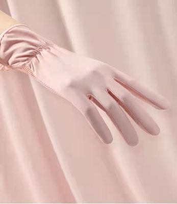 春夏季女士防晒手套二指防紫外线薄款冰丝凉感户外骑行全指手套女