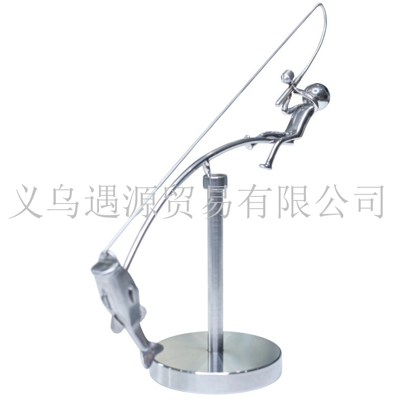 新品The Fisherman Balancing Sculpture渔夫平衡雕塑工艺品摆件|undefined