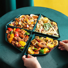 Home Irregular Cake Tray Creative Serving Plate Fruit Snack Plate Vegetable Hot Pot Platter Set