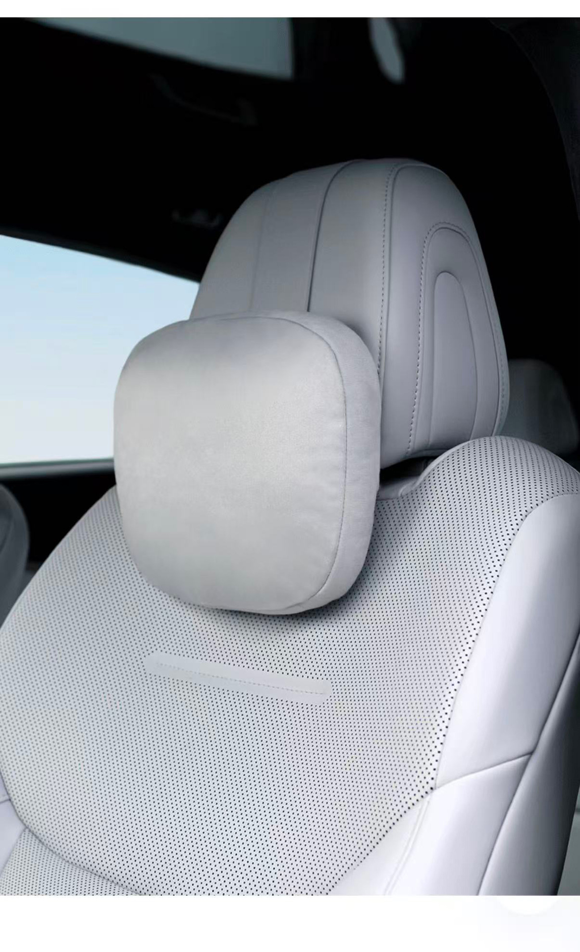 Suitable for All Xpeng Models P7/P7I/M03/G7/X9G9G6, Official Suede Headrest, Lumbar Support, and Neck Pillow