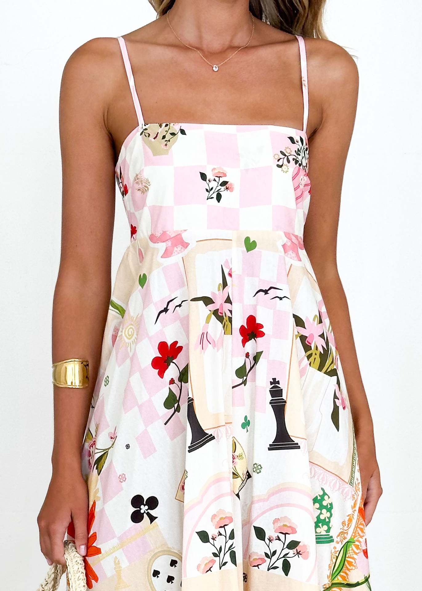 Summer Season Wholesale Women's Casual Elegant Streetwear Flower Holiday Selfie Strap Sleeveless Strap Dress