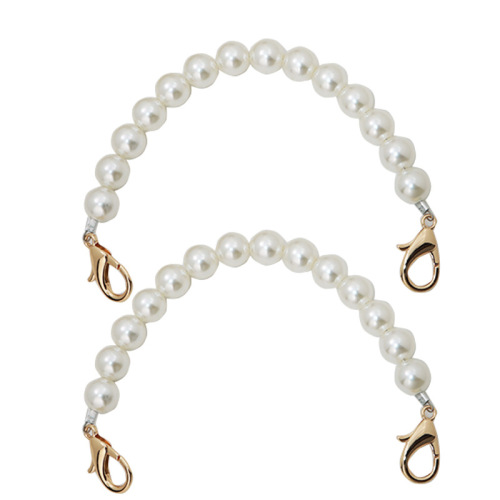 Pearl Clasp Chain Shoulder Bag Ins Glass Water Cup Pearl Chain Phone Strap Pearl Bag Strap Short Shoulder Strap Custom