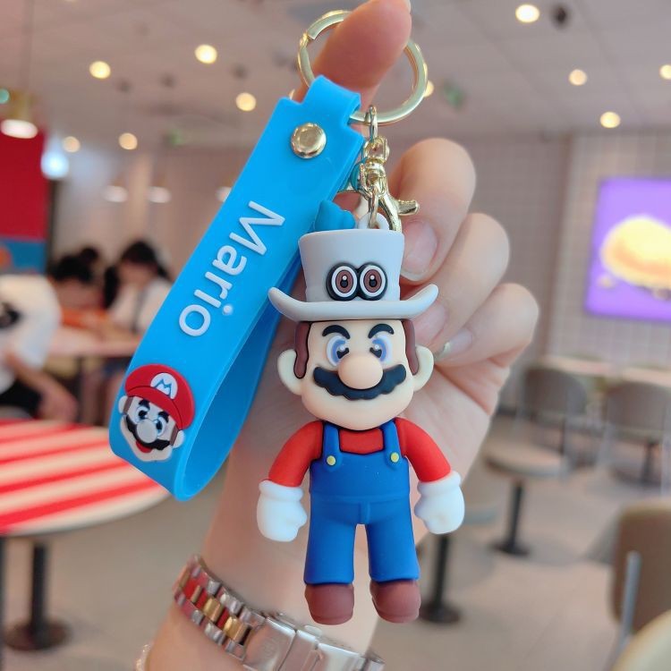 Dibujos animados pvc serie de anime llavero juego de marea muñeca llavero de coche bolsa colgante máquina de garra regalo al por mayor