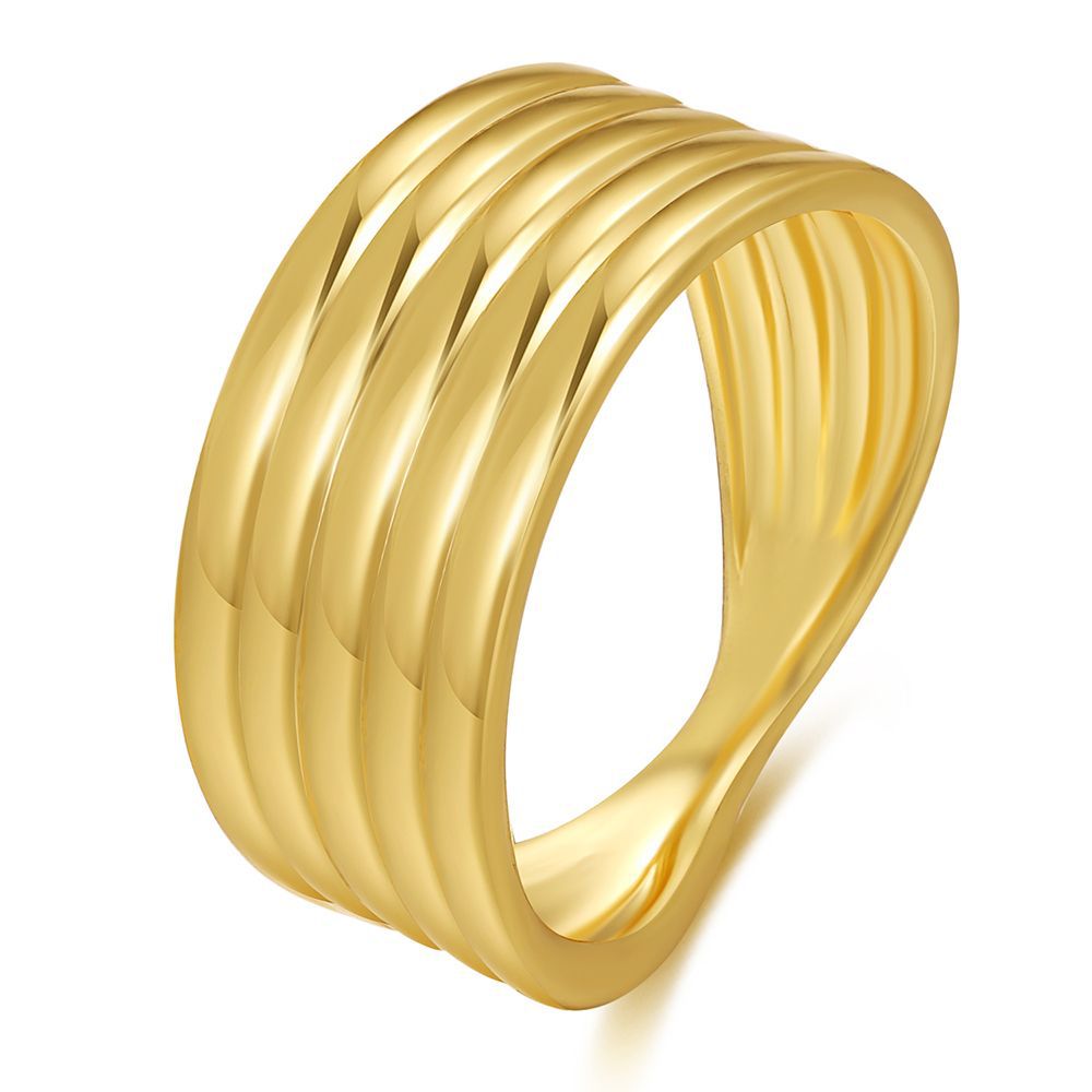 Ins Internet Celebrity Blogger New Ring Creative Stripe Knotted Ring display picture 3