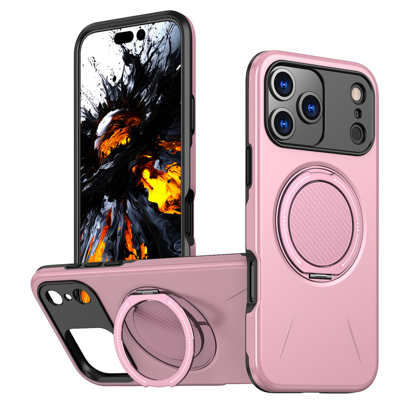 适用iPhone17Promax手机壳旋转阻尼磁吸支架苹果16Pro壳派保护套|undefined