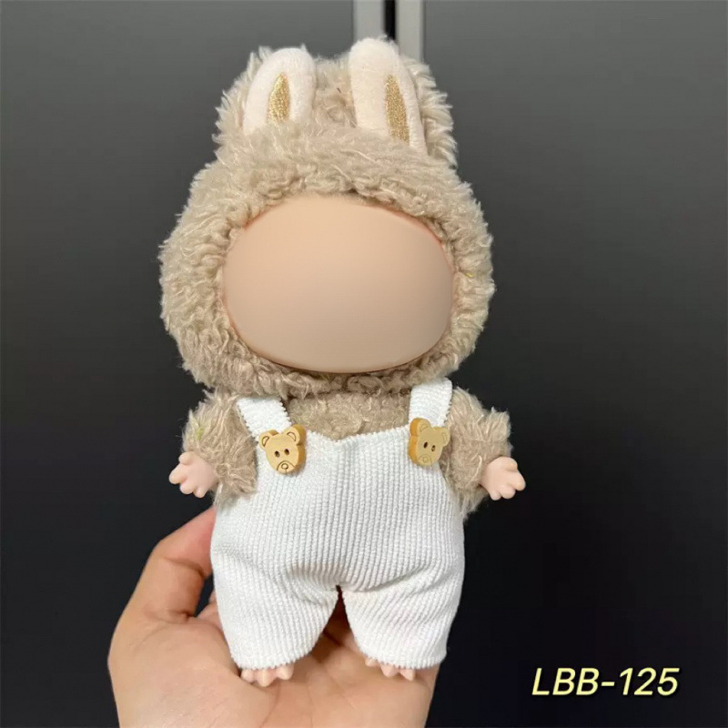 仅衣服适用于17cm拉布布搪胶娃娃毛绒公仔等可穿衣服换装着替套装|undefined