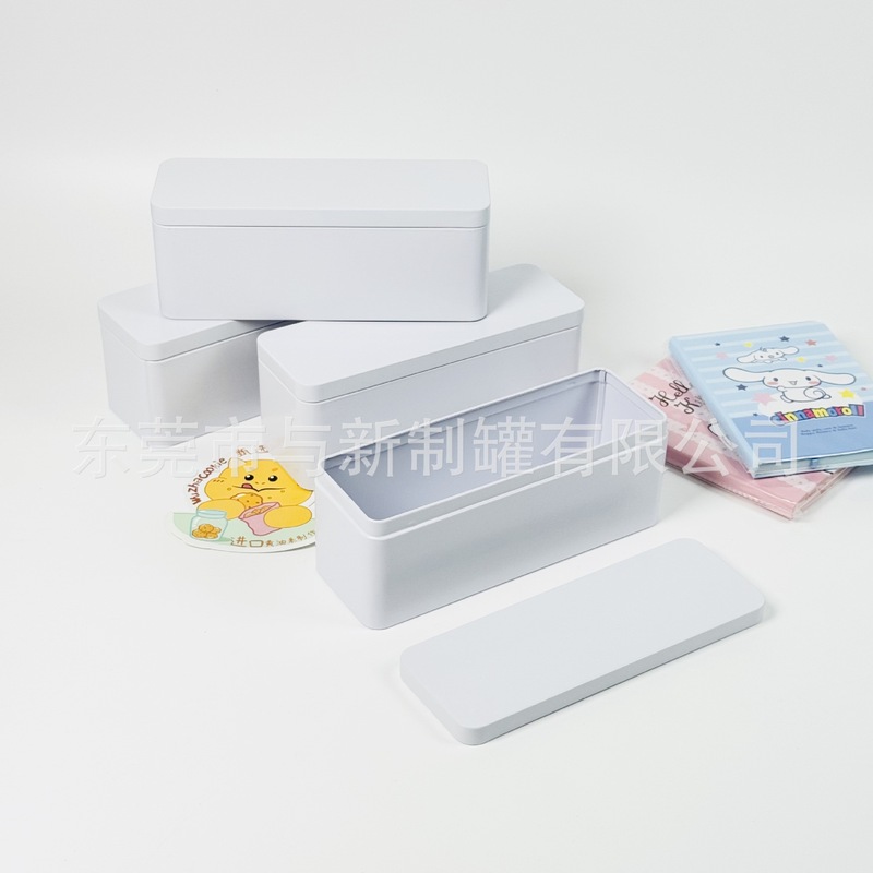 北欧风长条铁盒食品级饼干包装金属盒加厚马口铁盒礼品烘焙包装盒|undefined