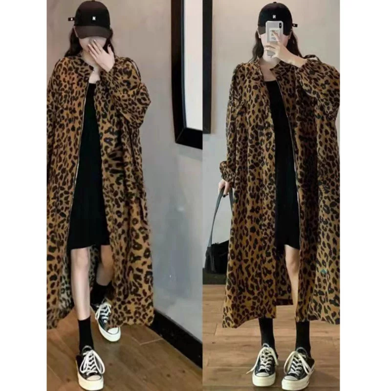 Демисезонное trench coat, длинная тонкая куртка на молнии, европейский стиль, плюс размер