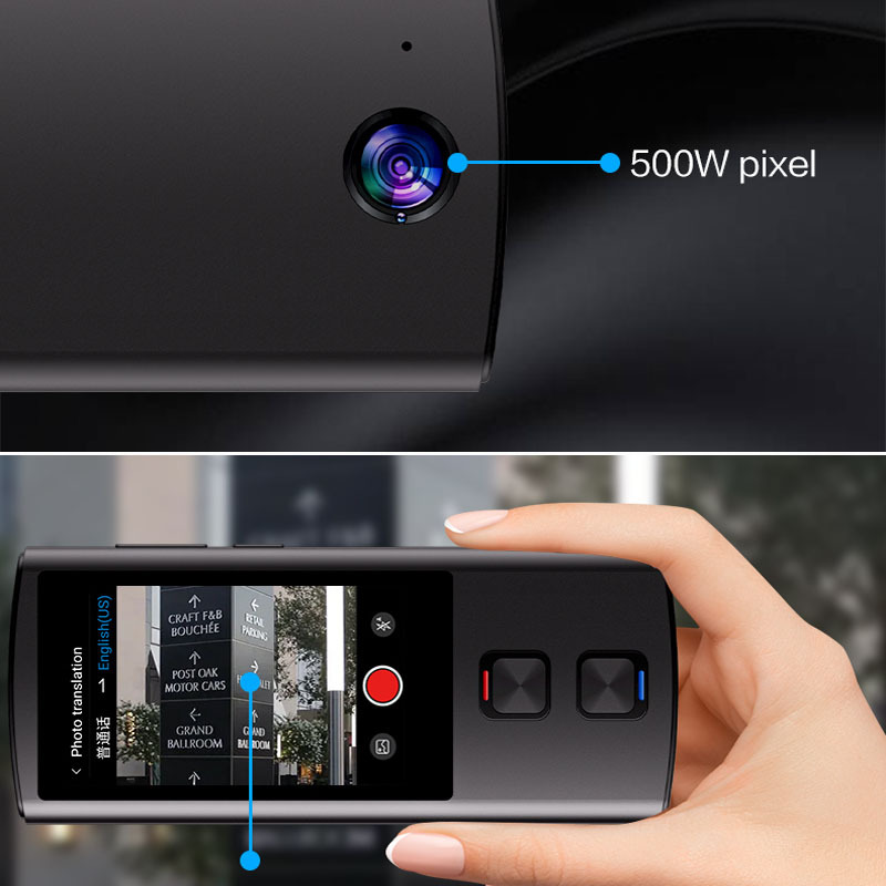 T17 traductor de voz inteligente y preciso fuera de línea fotografía y grabación de audio 138 traducción de idiomas