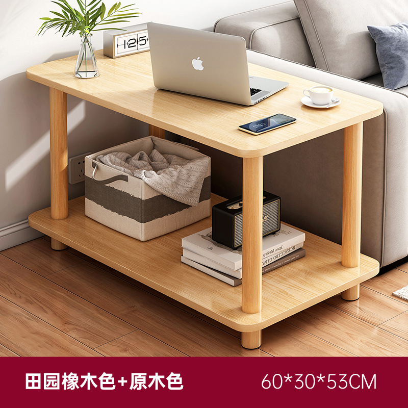 Sofá lado brecha lateral gabinete de alquiler casa cabecera almacenamiento estante balcón pequeña mesa móvil larga estrecha Mesa café