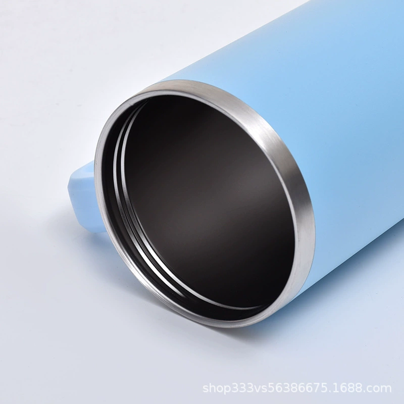 派欣 Straw stainless steel, handle, vacuum coffee thermos, for import, 40 oz
