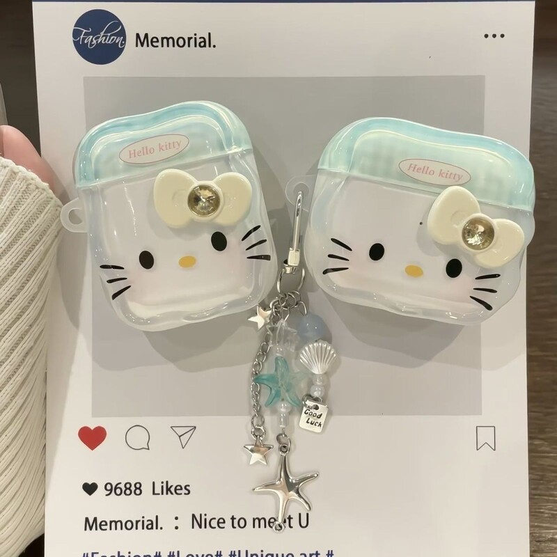 ハローキティ kt キャット airpods 4 セット第 4 世代保護ケース airpodPro2 Apple ヘッドフォン ケース第 3 世代 5 に適しています|undefined