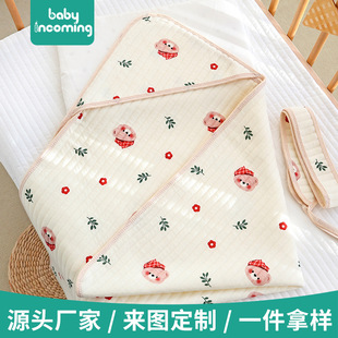 Baby quilt spring and summer year of the snake delivery room package newborn air cotton thin newborn baby swaddling towel package