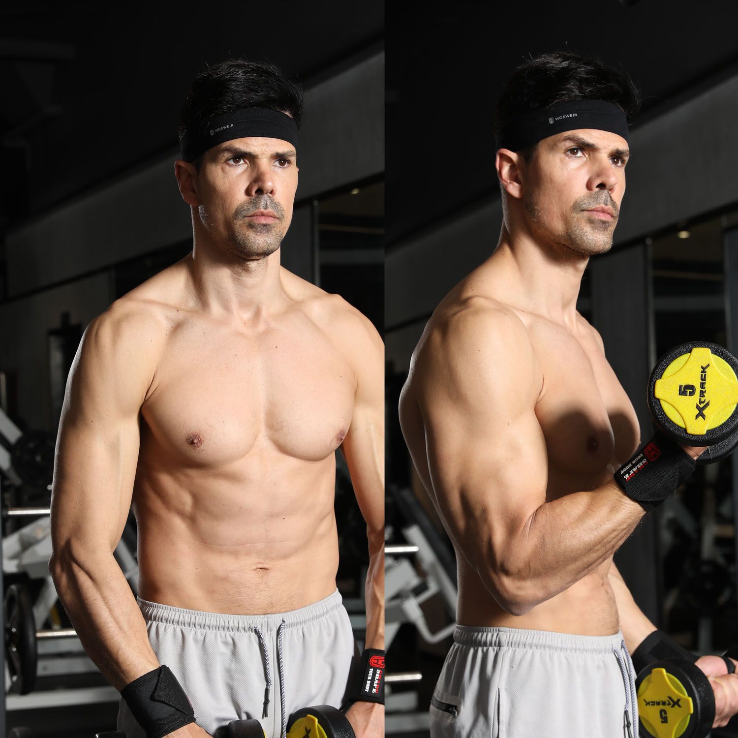 Diadema deportiva Yoga turbante absorbente de sudor Hombres y mujeres corriendo bádminton femenino fitness anti-sudor cuerda de salto guía antitranspirante diadema