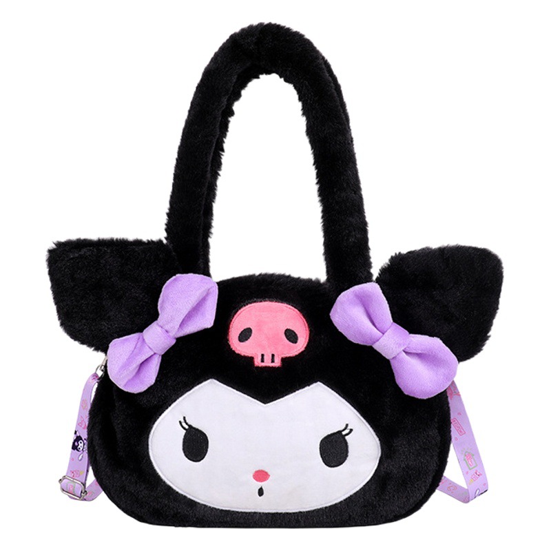 Transfronterizo al por mayor de las mujeres de la felpa coolomitot bolsa de mensajero bolsa de maquillaje lindo perro Yugui ins bolso