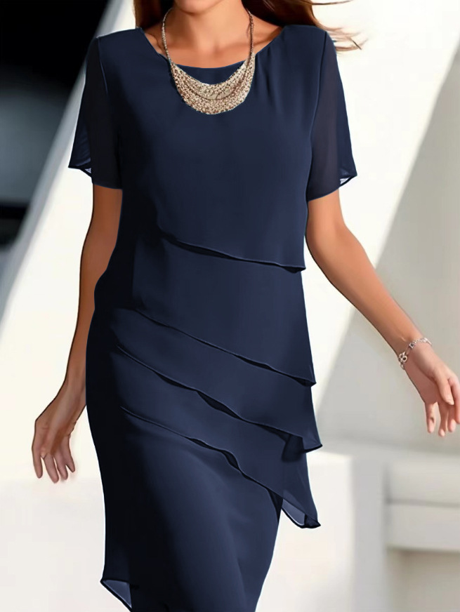 solid flashing dress