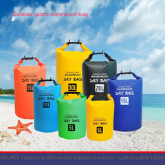 Outdoor PVC Waterproof Bucket Bag Diving and Rafting Waterproof Storage Bag Swimming and Rafting Waterproof Bag