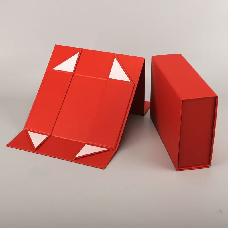 Caja plegable de una pieza Caja de embalaje de absorción de flip de comercio exterior Caja de regalo de alta calidad Caja de regalo de cosméticos Caja de mano