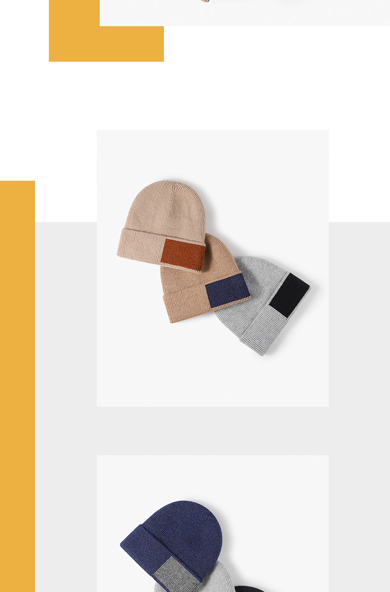 Winterwarme, dicke Fleece-Kältemütze für Herren, Outdoor-Ohrenschutz, Wollmütze im europäischen und amerikanischen Stil, vielseitige Strickmütze für Damen_voghion.com