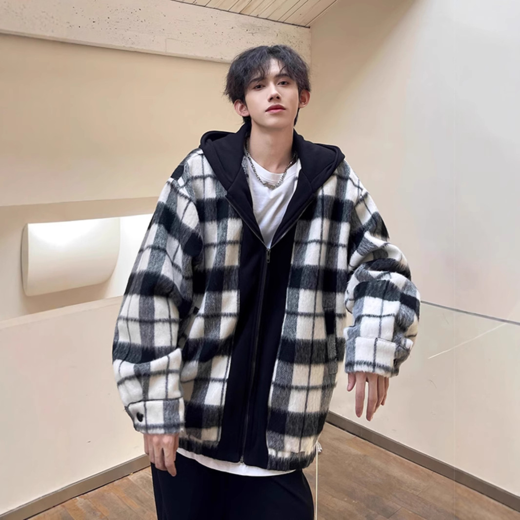 Hermosos abrigos para hombres, abrigos para hombres, modelos de primavera 2025, nuevos tops a cuadros de moda, ropa de primavera para niños grandes