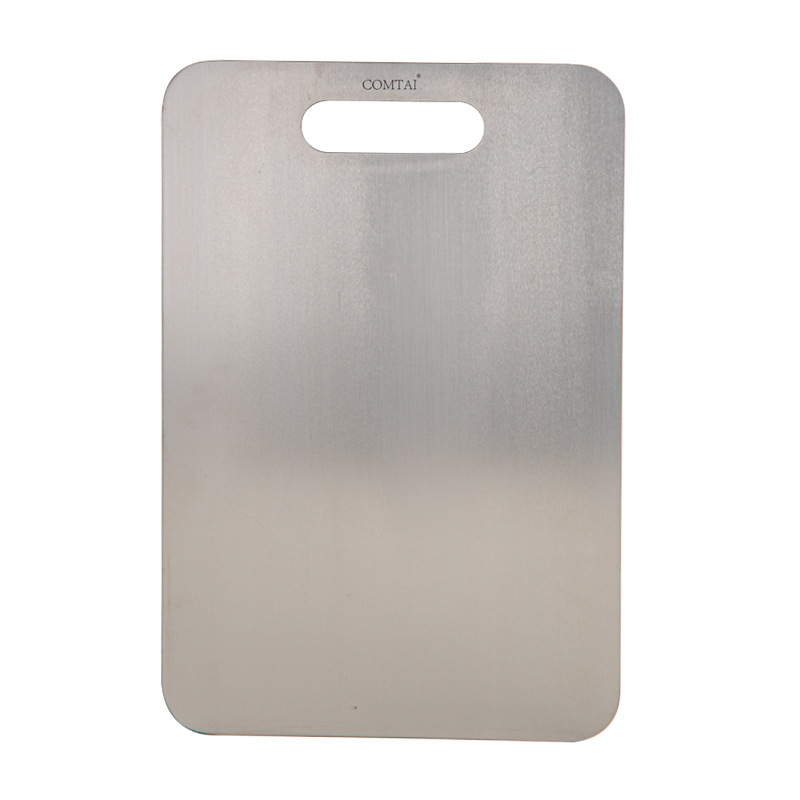 COMTAI tabla de cortar de titanio puro para el hogar tabla de cortar de titanio anti-moho tabla de cortar antibacteriano de doble cara para el hogar tabla de cortar de frutas para exteriores portátil