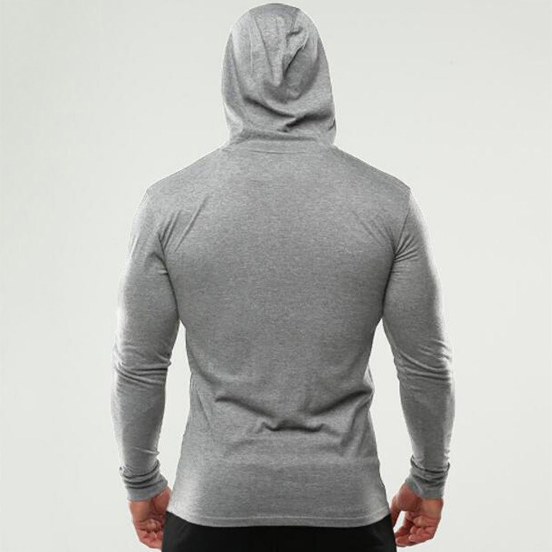 Men's sports loose running long sleeve jacket_voghion.com