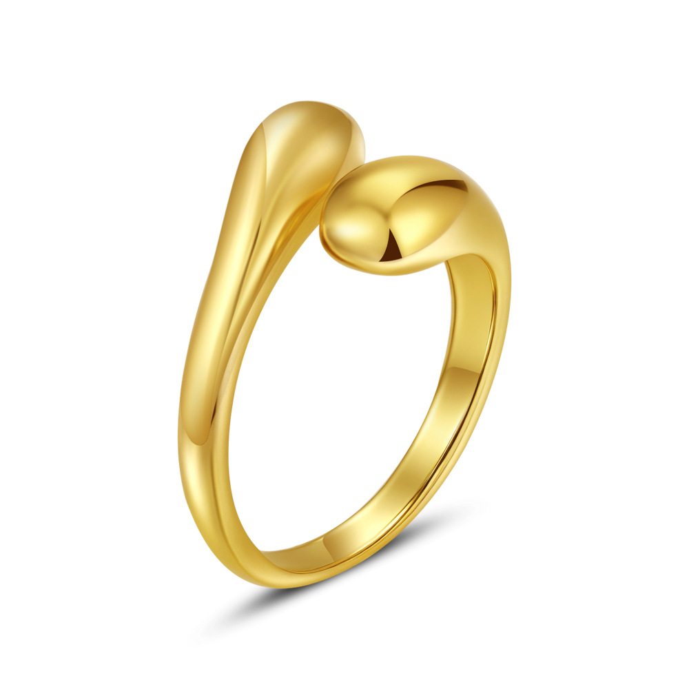 不锈钢交叉戒指